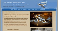 Desktop Screenshot of calpacificairmotive.com