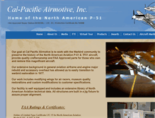 Tablet Screenshot of calpacificairmotive.com